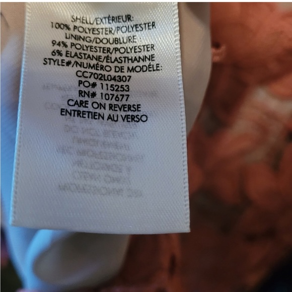 Alice + Oliva Lace Fringe Pink/Coral King Skirt back Zip Sz 0 - Picture 4 of 9